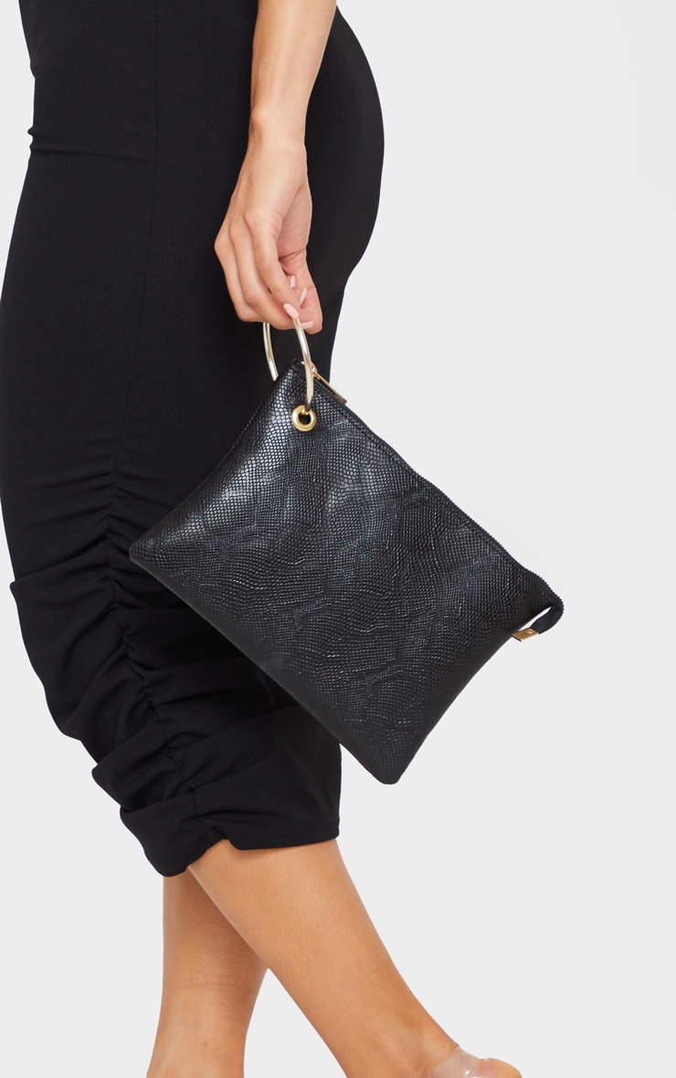 Black Croc Gold Ring Grab Bag
