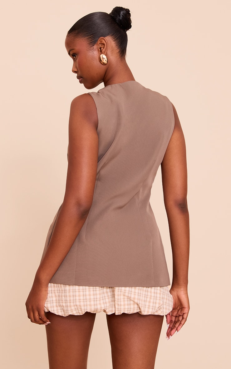 Mushroom Button Up Sleeveless Vest image 2