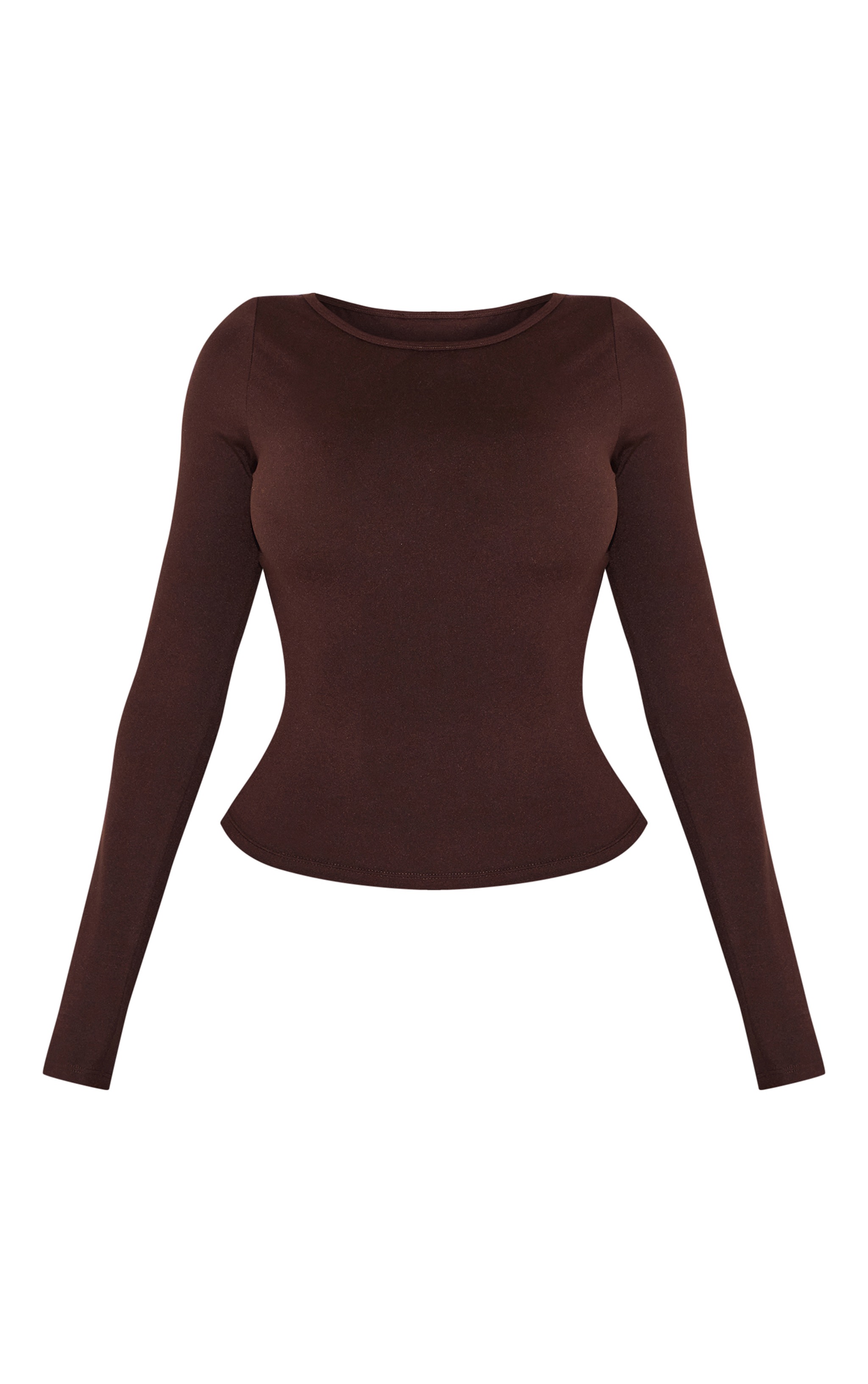 Shape Chocolate Sculpt Boat Neck Long Sleeve T-shirt image 5