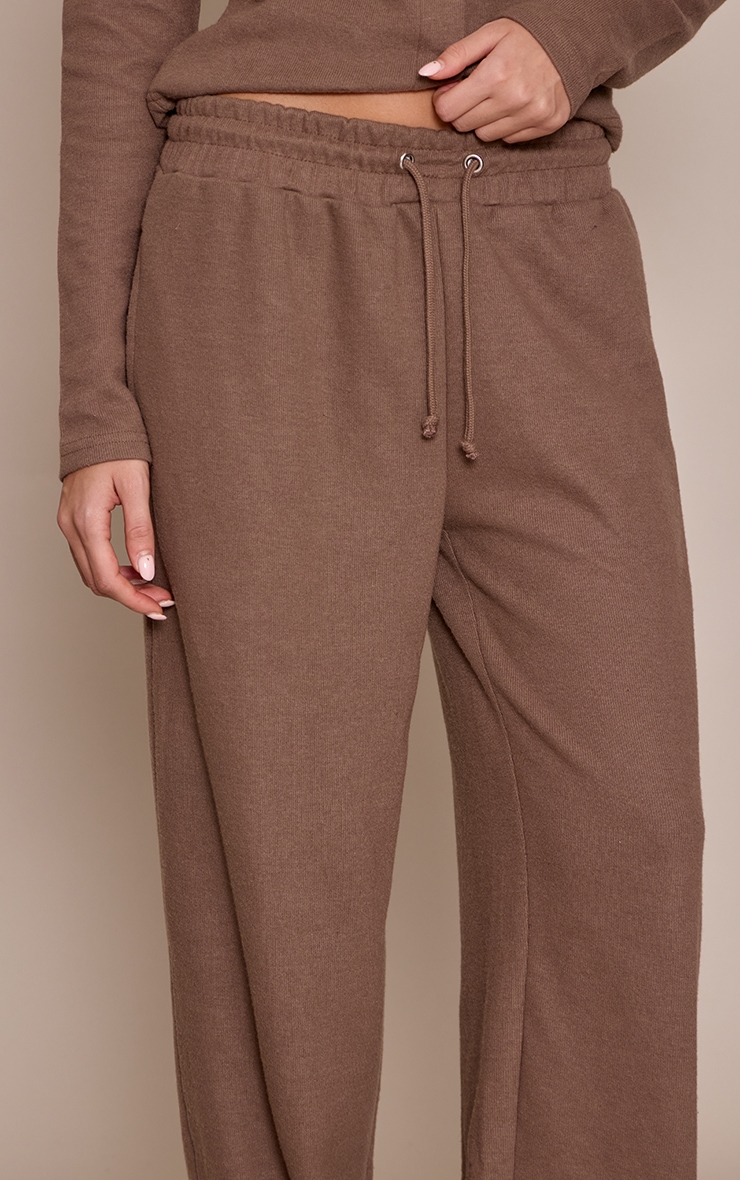 Mushroom Soft Touch Wide Leg Track Pants image 4