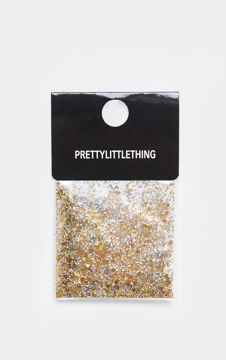 PRETTYLITTLETHING Beauté Paillettes chunky dorées image 2