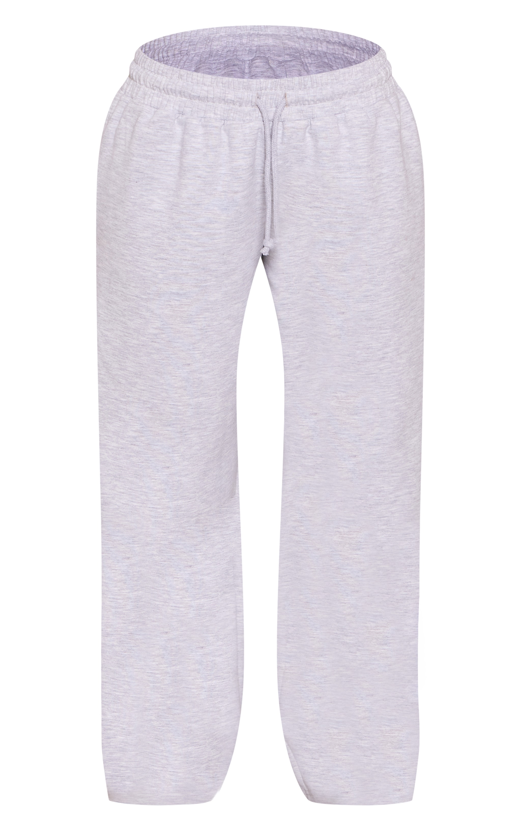 Petite Ash Grey Drawstring Waist Wide Leg Sweatpants image 5