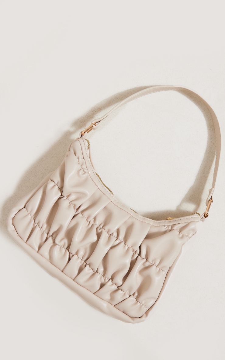Stone Ruched Shoulder Bag Accessories PrettyLittleThing AUS