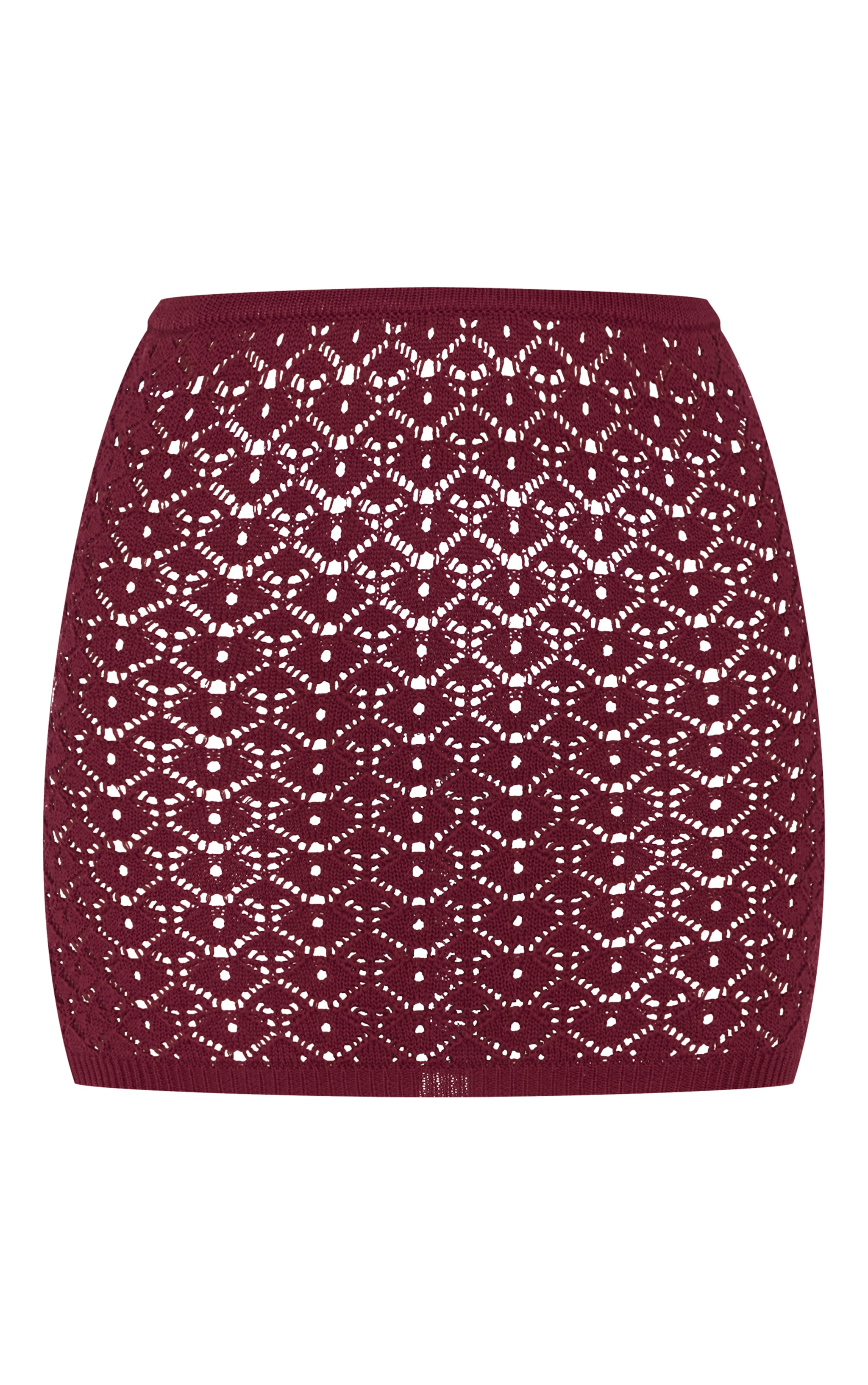 Plum Crochet Mini Skirt image 6