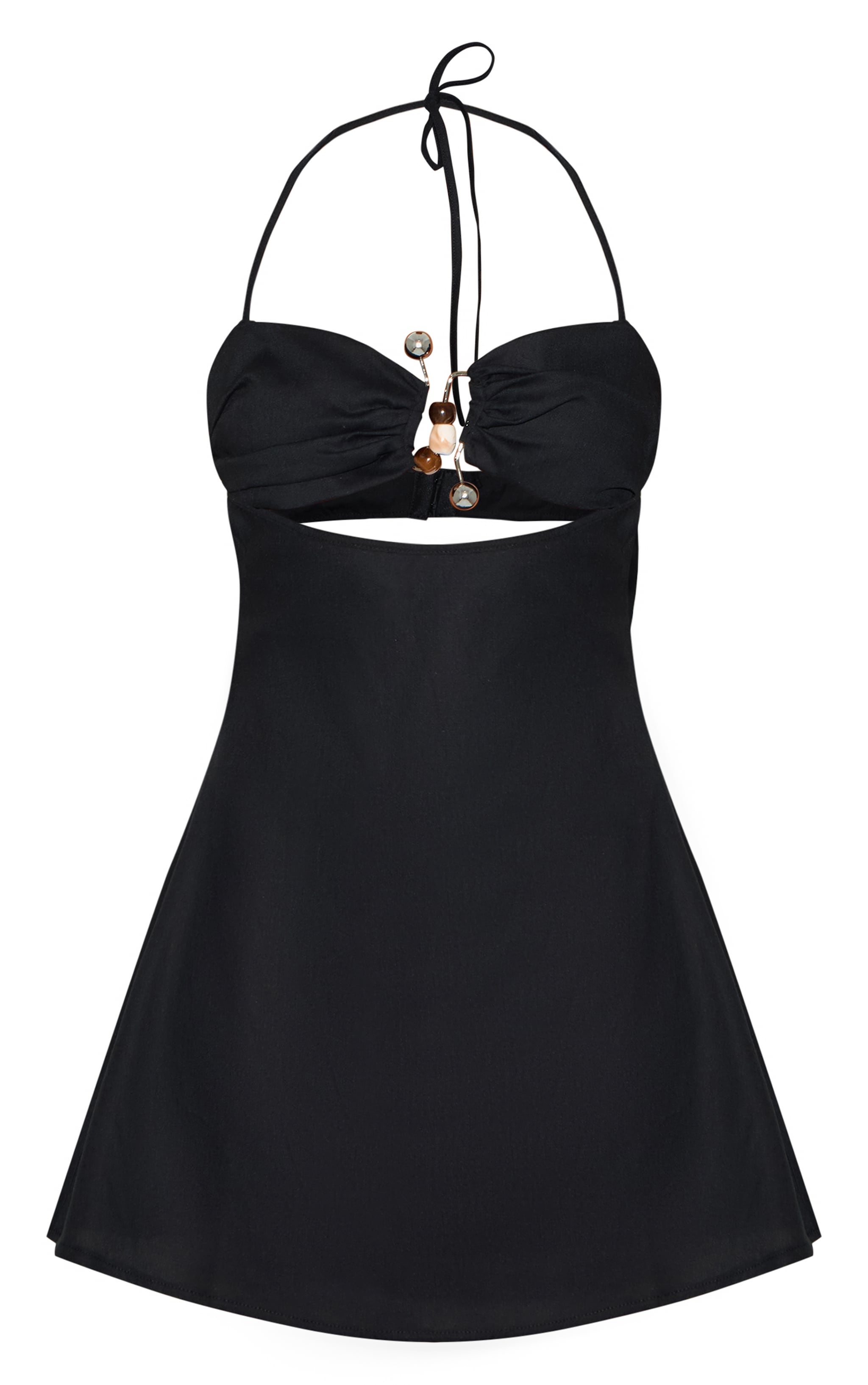 Black Trim Detail Shift Dress image 5