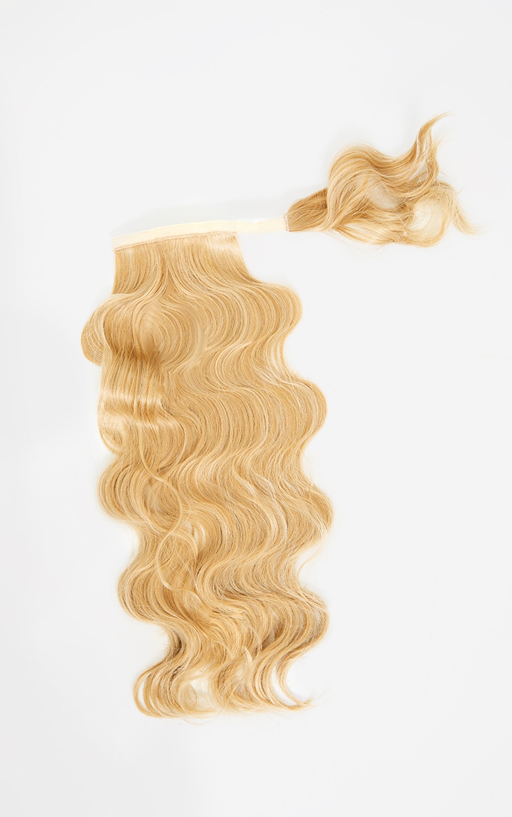 LullaBellz Grande Hollywood Wave 26" Wraparound Pony Golden Blonde image 3