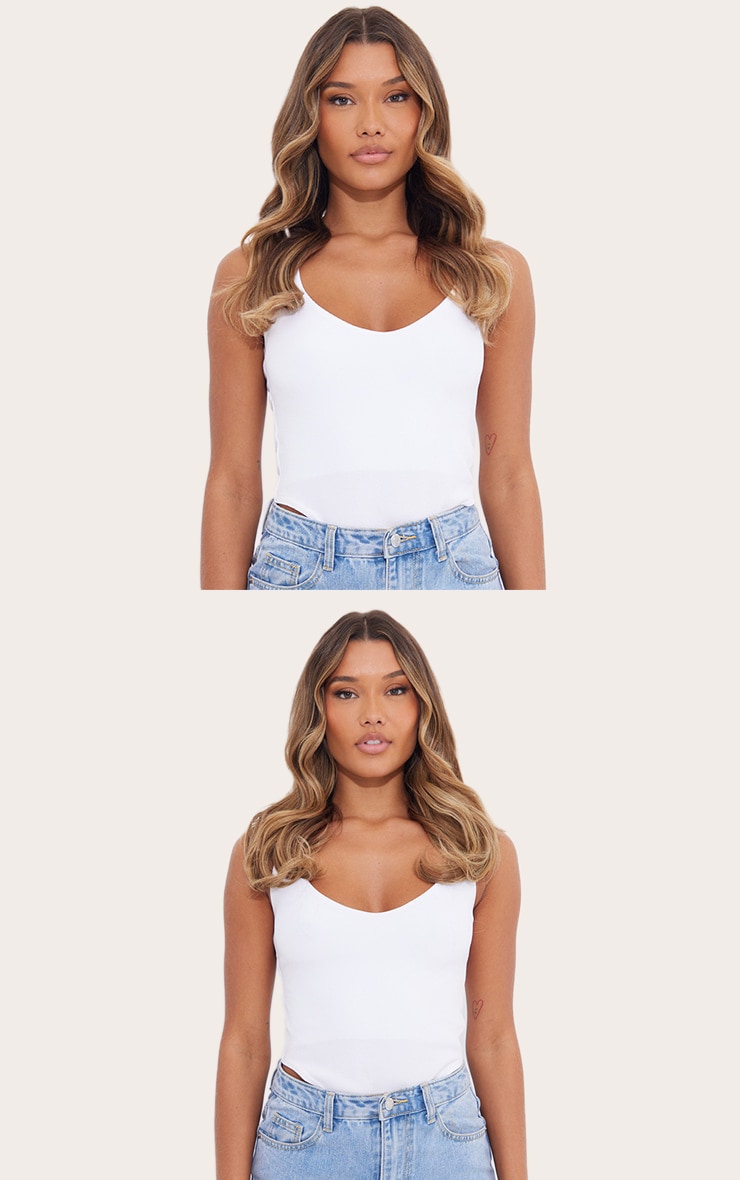 Lullabellz Thick 16` 1 Piece Curly Clip In Hair Extensions Mellow Brown image 3