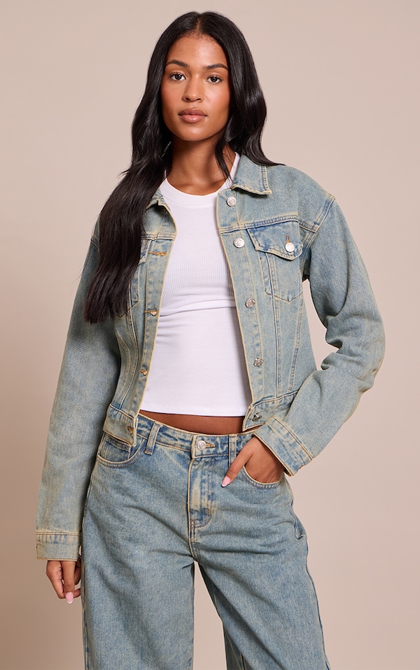 Tall Vintage Slim Fit Denim Jacket