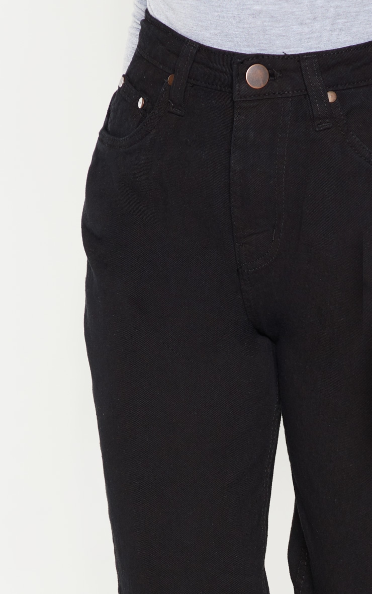 Petite Black Straight Leg Jean image 5