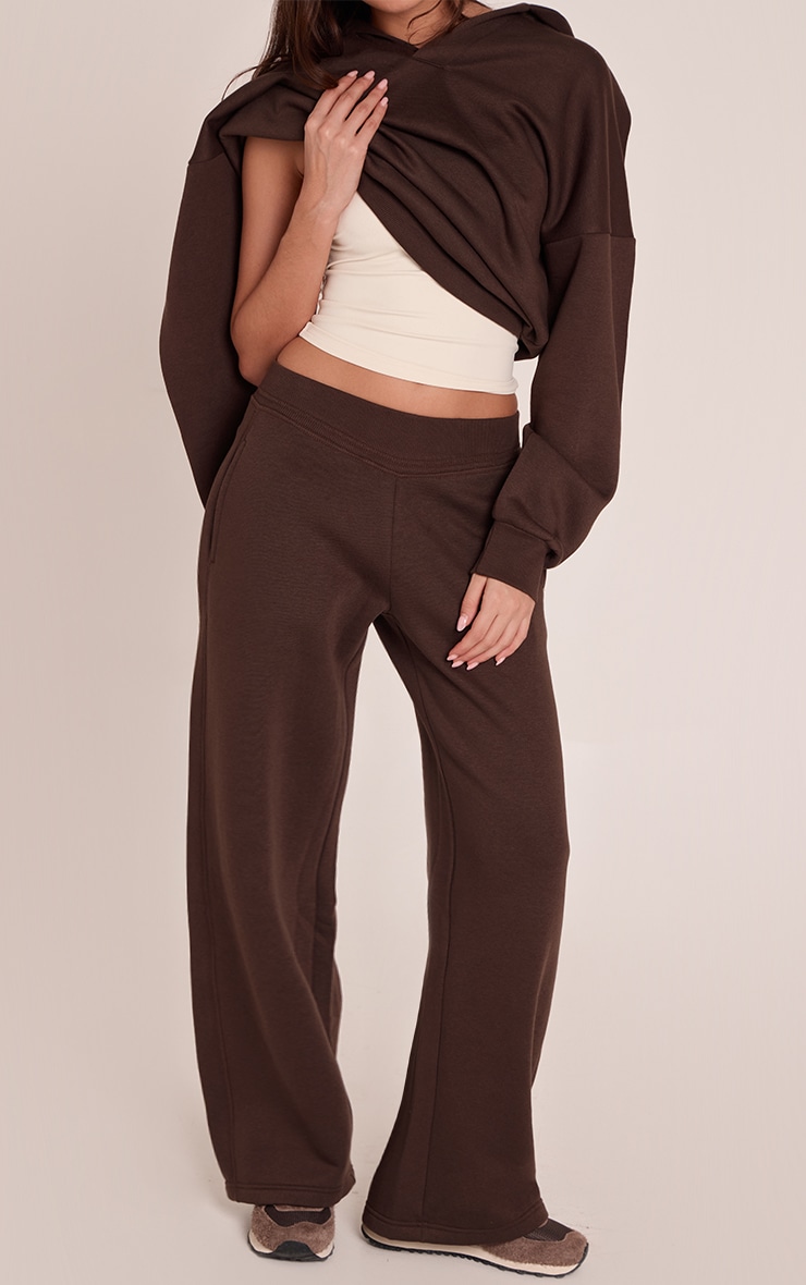 Chocolate Low Rise Straight Leg Sweatpants image 2