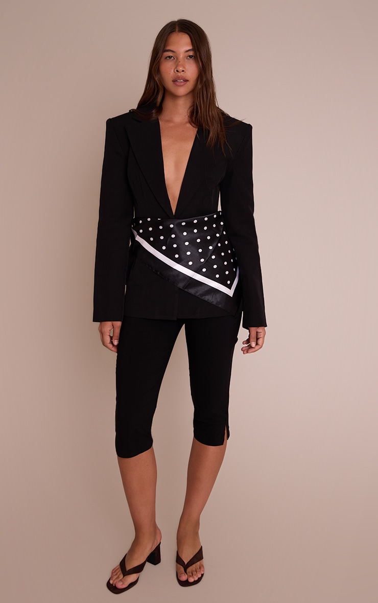 Black Cinch Hip Blazer image 3