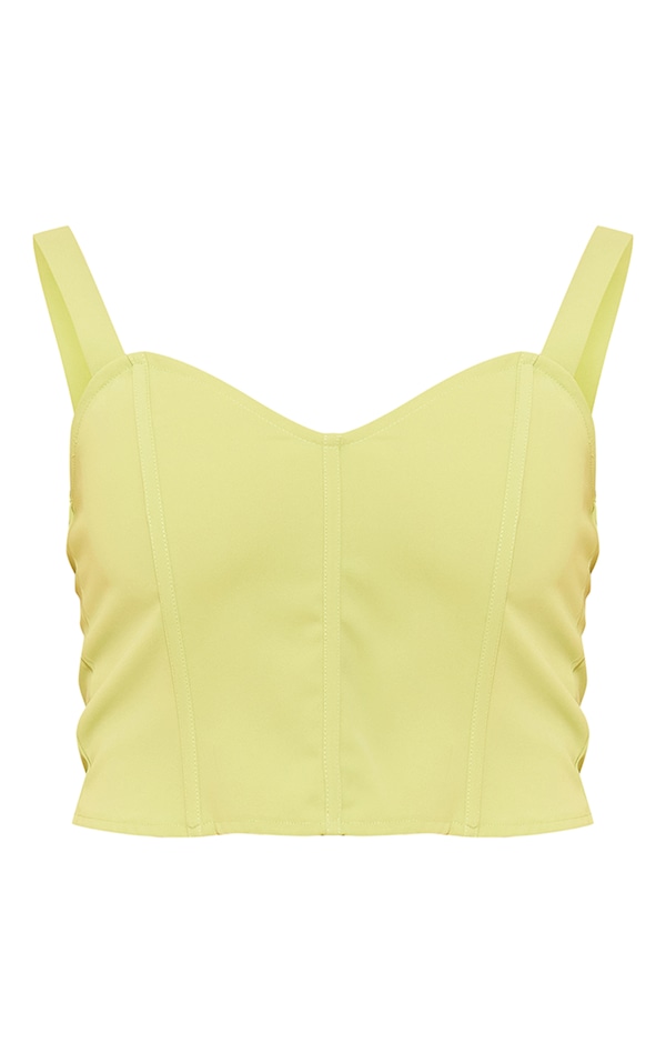 Shape Lime Woven Boning Strappy Corset