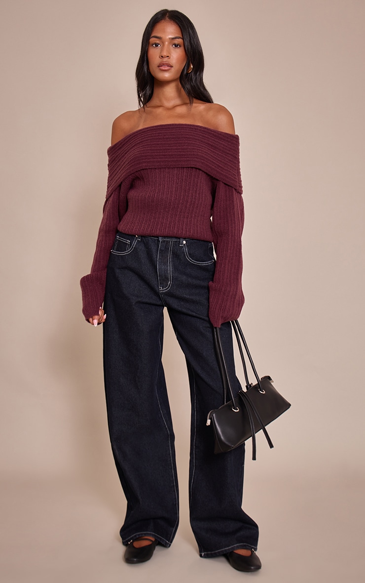 Tall Indigo Dipped Back Waistband Boyfriend Jeans image 3