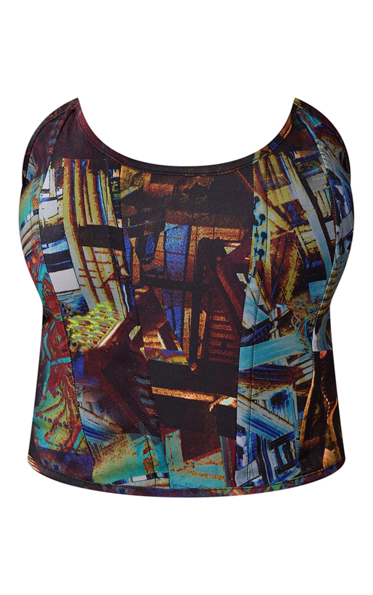 Multi Printed Woven Corset image 5