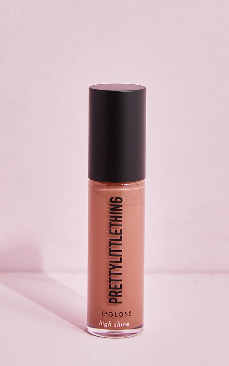 PRETTYLITTLETHING Hydrating Lipgloss Dark Nude image 2