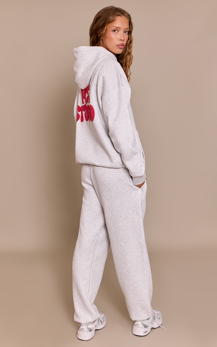 Ash Grey PLT Studio Print Cuffed Track Pants image 3