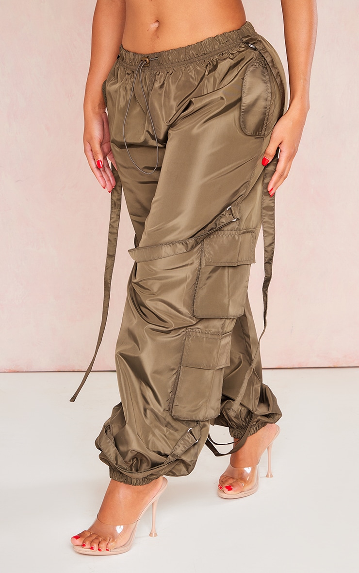 Shape Khaki Shell Pocket Detail Cuffed Cargos PrettyLittleThing USA