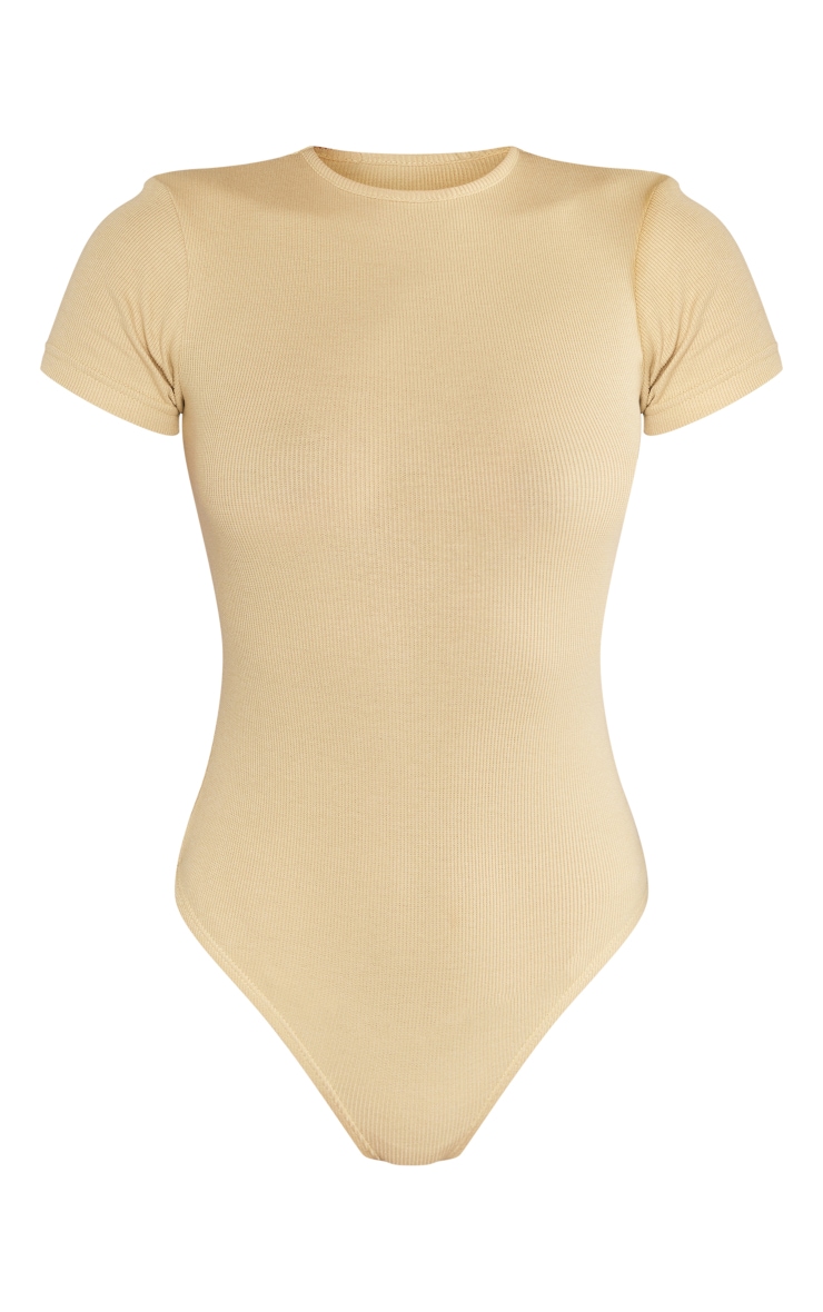 Sage Green Basic Rib Short Sleeve Bodysuit image 5