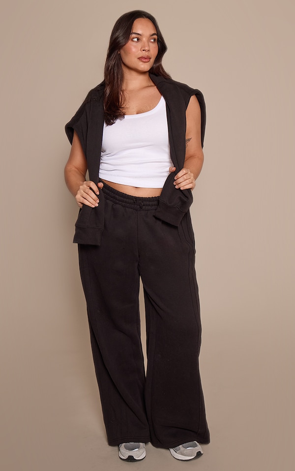 Plus Black Plus Black Seam Detail Sweatpant 