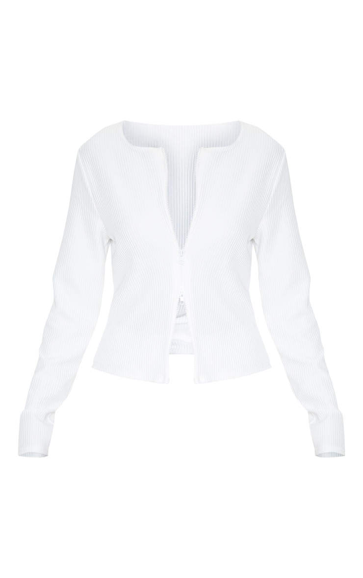 white zipper top