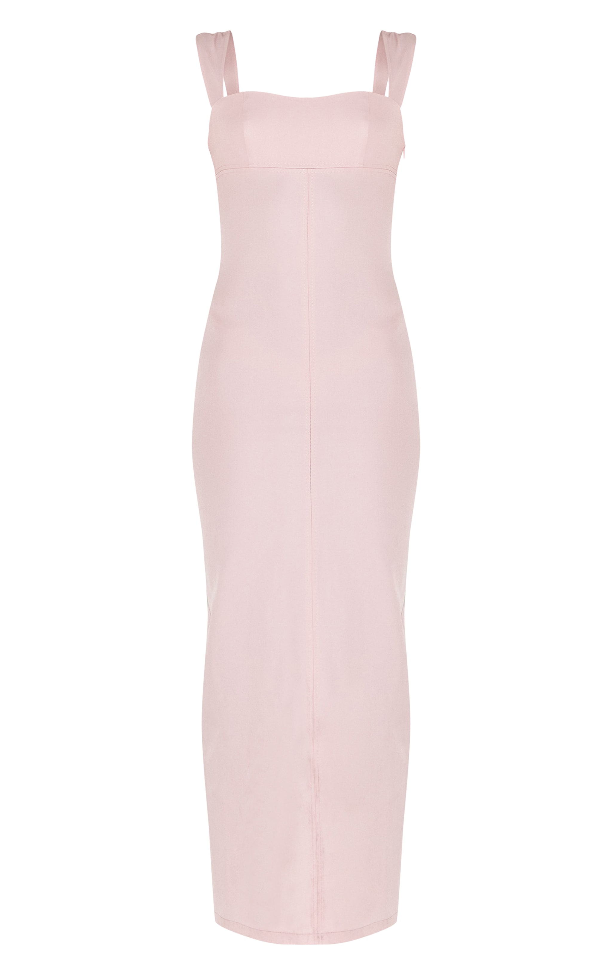 Tall Pink Woven Bodycon Maxi Dress image 5