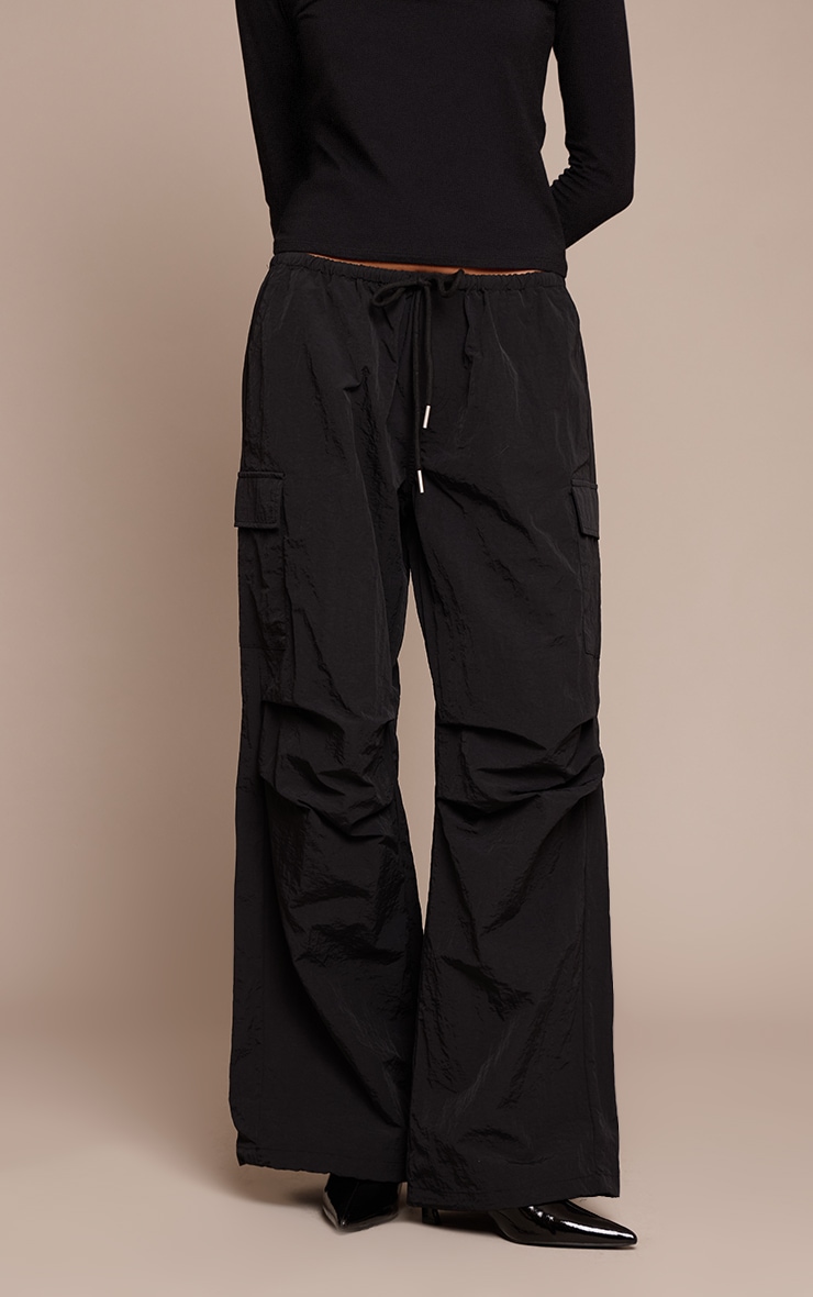 Black Parachute Oversized Cargo Pocket Pant image 2