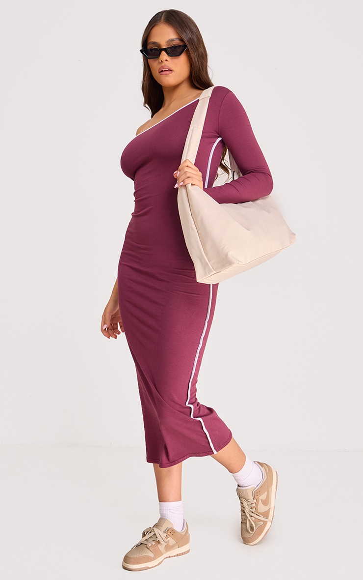 Burgundy strappy satin discount cowl midi dress