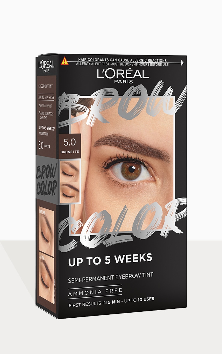 L'Oreal Paris Brow Colour Semi-Permanent Tint 5.0 Brunette image 1