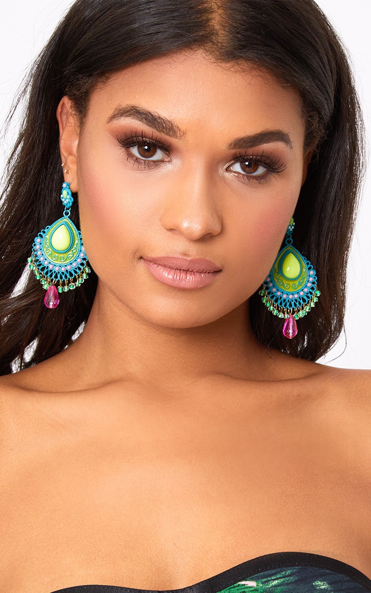 Stone statement earrings Clearance