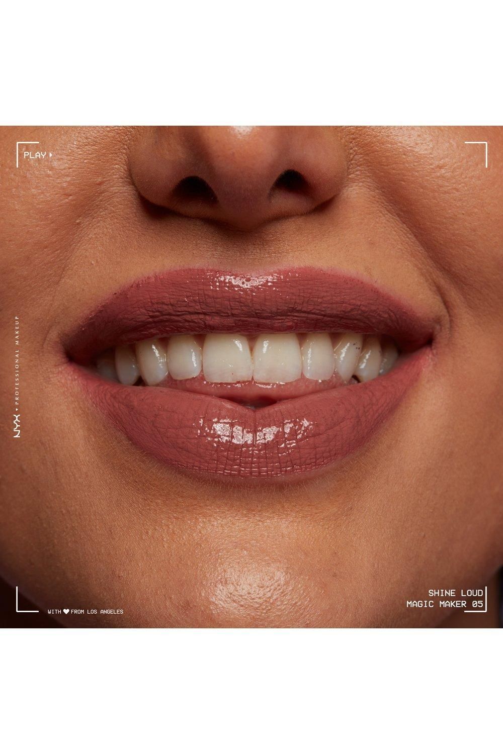 NYX Professional Makeup Shine Loud High Pigment Long Lasting Lip Shine Lip Gloss Magic Maker image 3