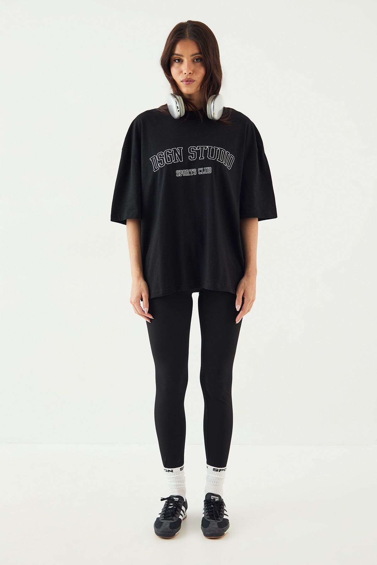 DSGN Studio DSGN Studio Sports Club Heavyweight Oversized T-Shirt Black image 5