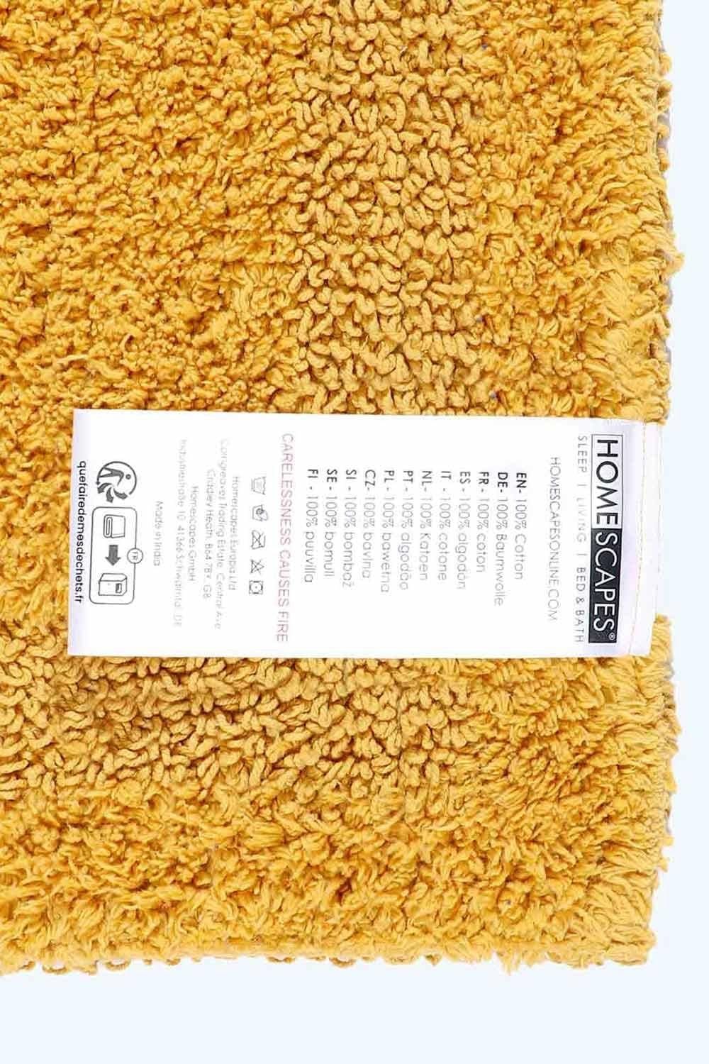 Homescapes Luxury Bath Mat Reversible 100% Cotton 1600GSM, 50 x 80cm, Extra Soft image 3