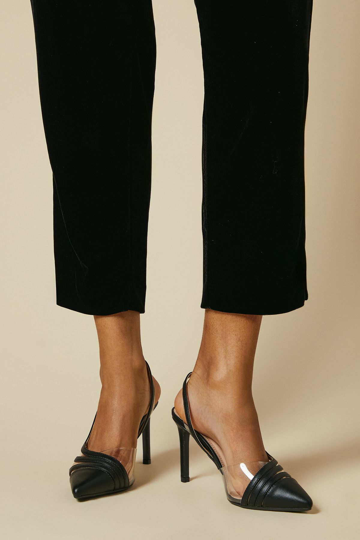 Dorothy Perkins Wide Fit Detroit Slingback Court Shoes Natural Black