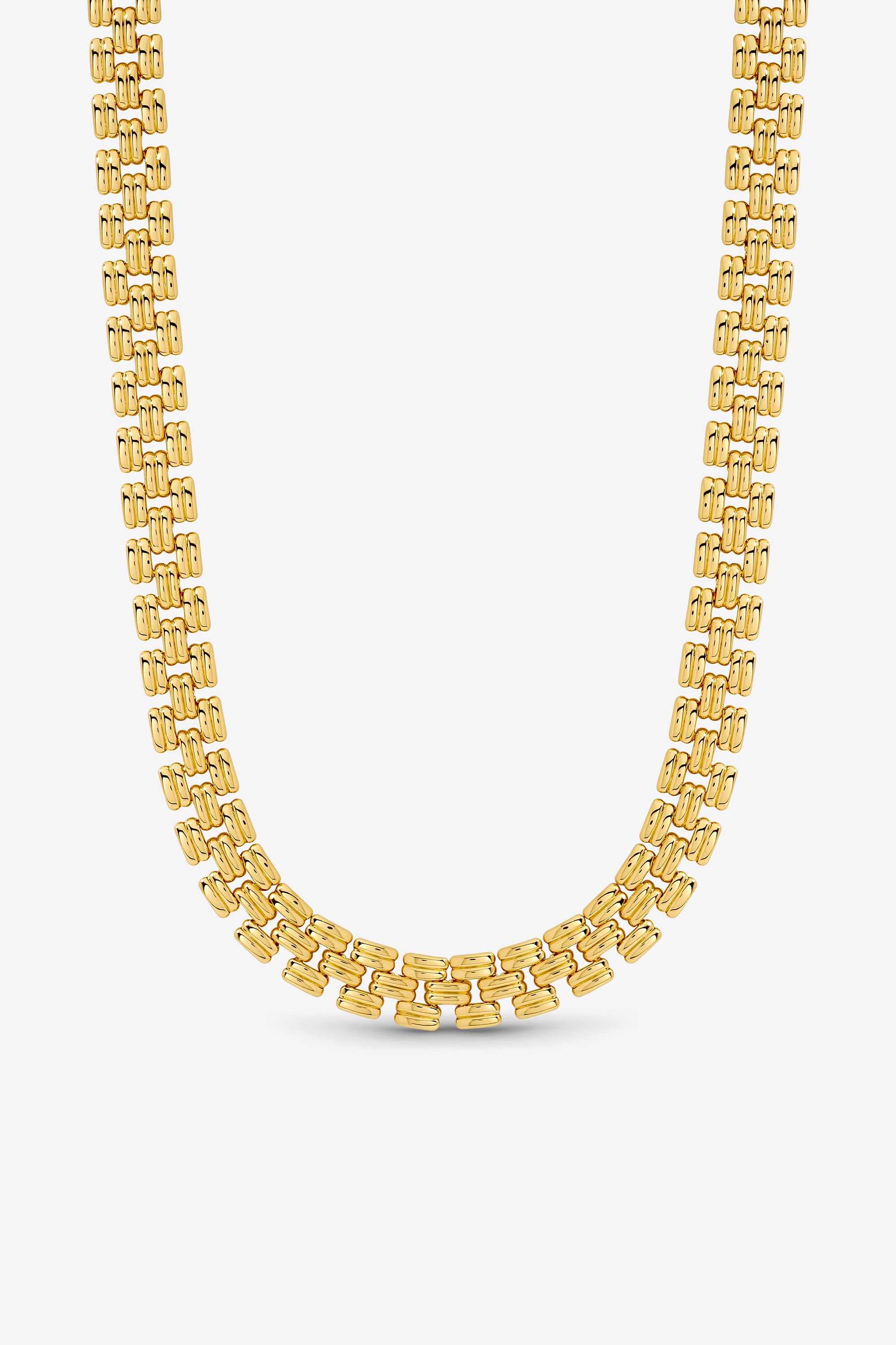 Jon Richard 18K Gold Plated Gate Chain Necklace image 1