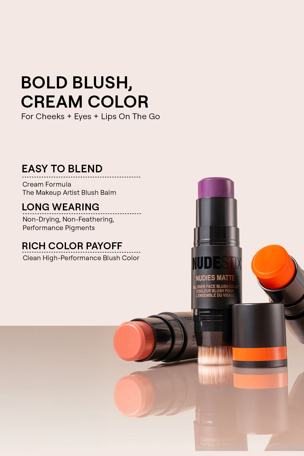 Nudestix Nudies All Over Face Matte Blush Bubba image 8