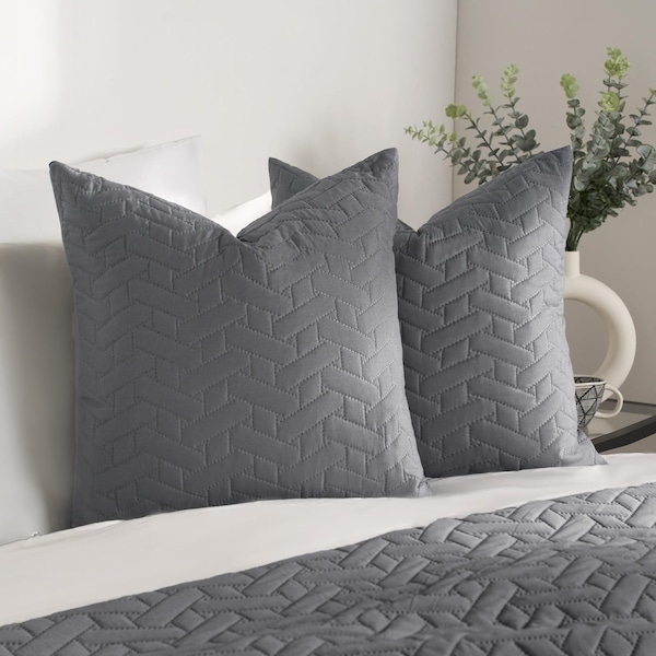 OHS 2 Pack of Pinsonic Cushion Covers Home Living Luxury