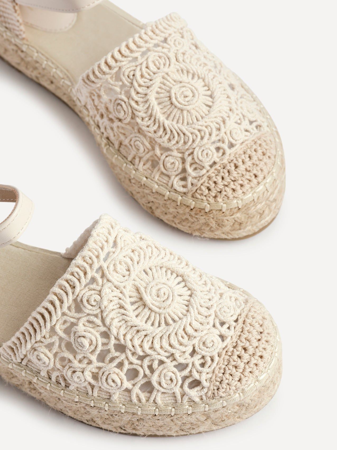 Linzi Adelina Beige Woven Two Part Espadrille Sandal image 5