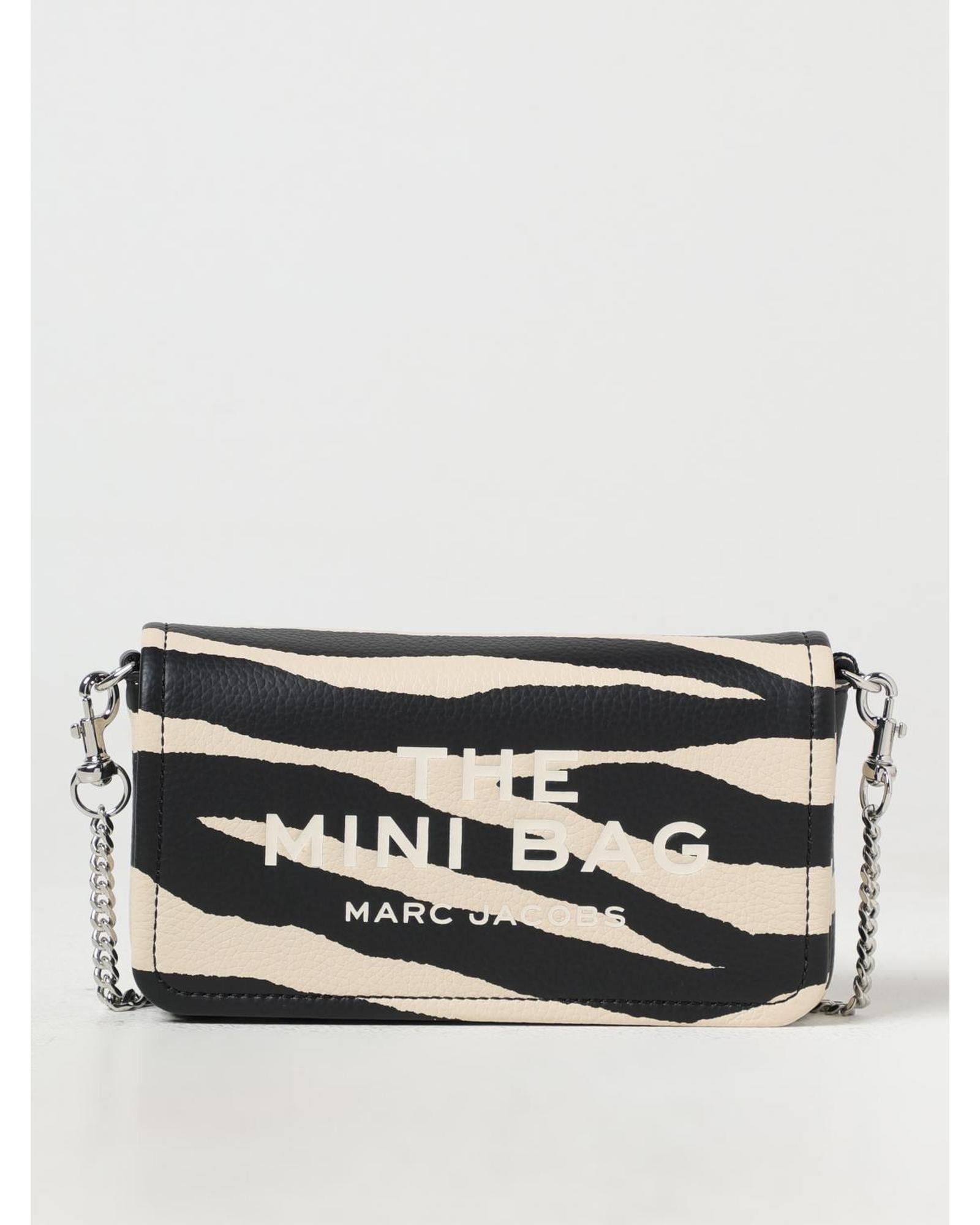 Marc Jacobs Mini Bag Zebra Print Chain Strap Wo - Black Handbags image 1