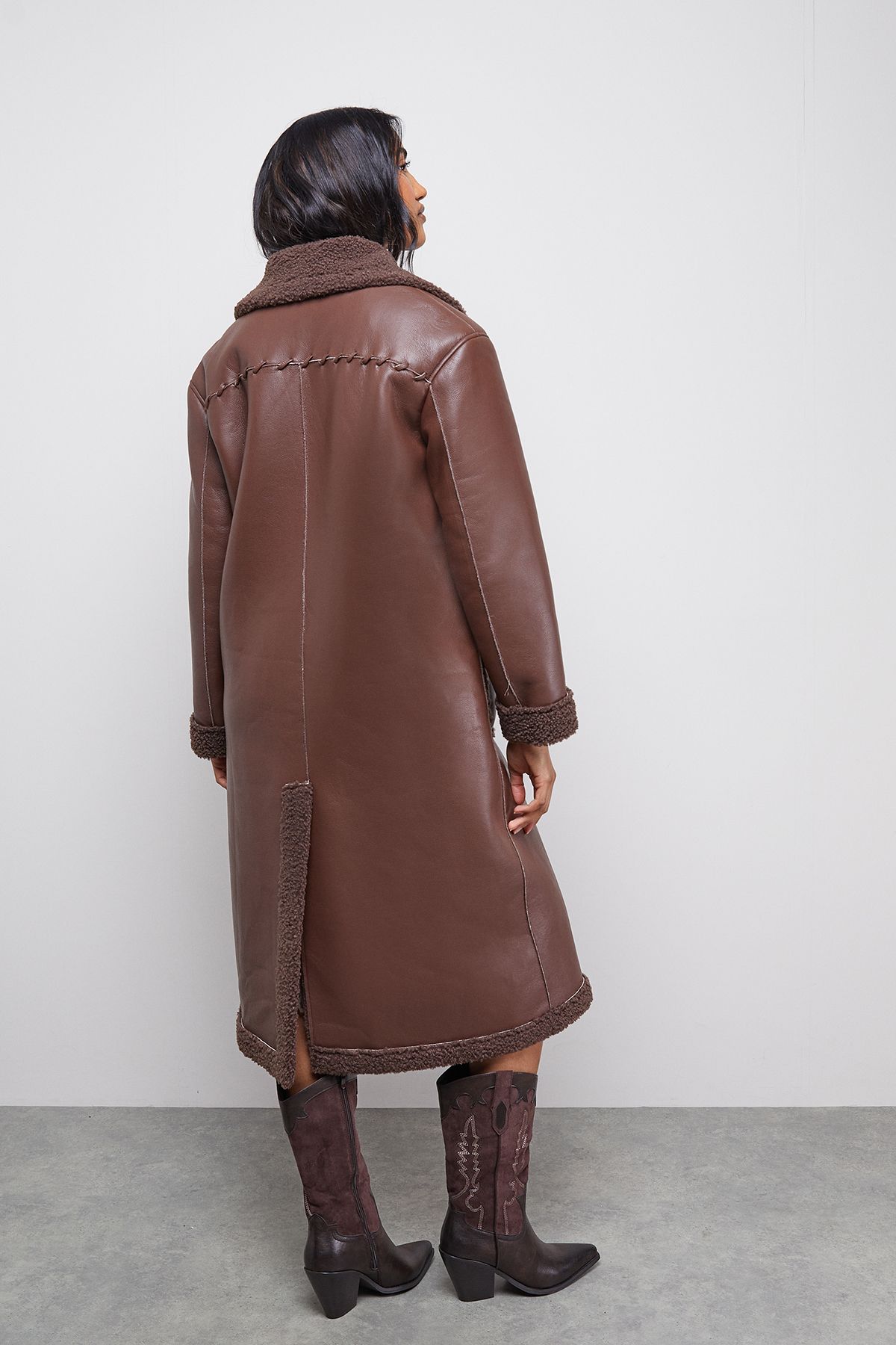 Warehouse Fringe Column Mini Dress Tan image 3