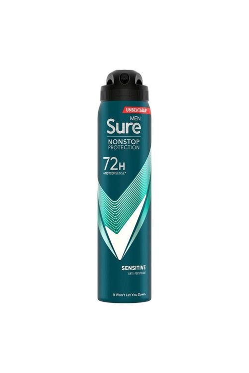 Sure Men 'Anti-Perspirant' 72H Protection Sensitive Deodorant, 3x250ml image 2