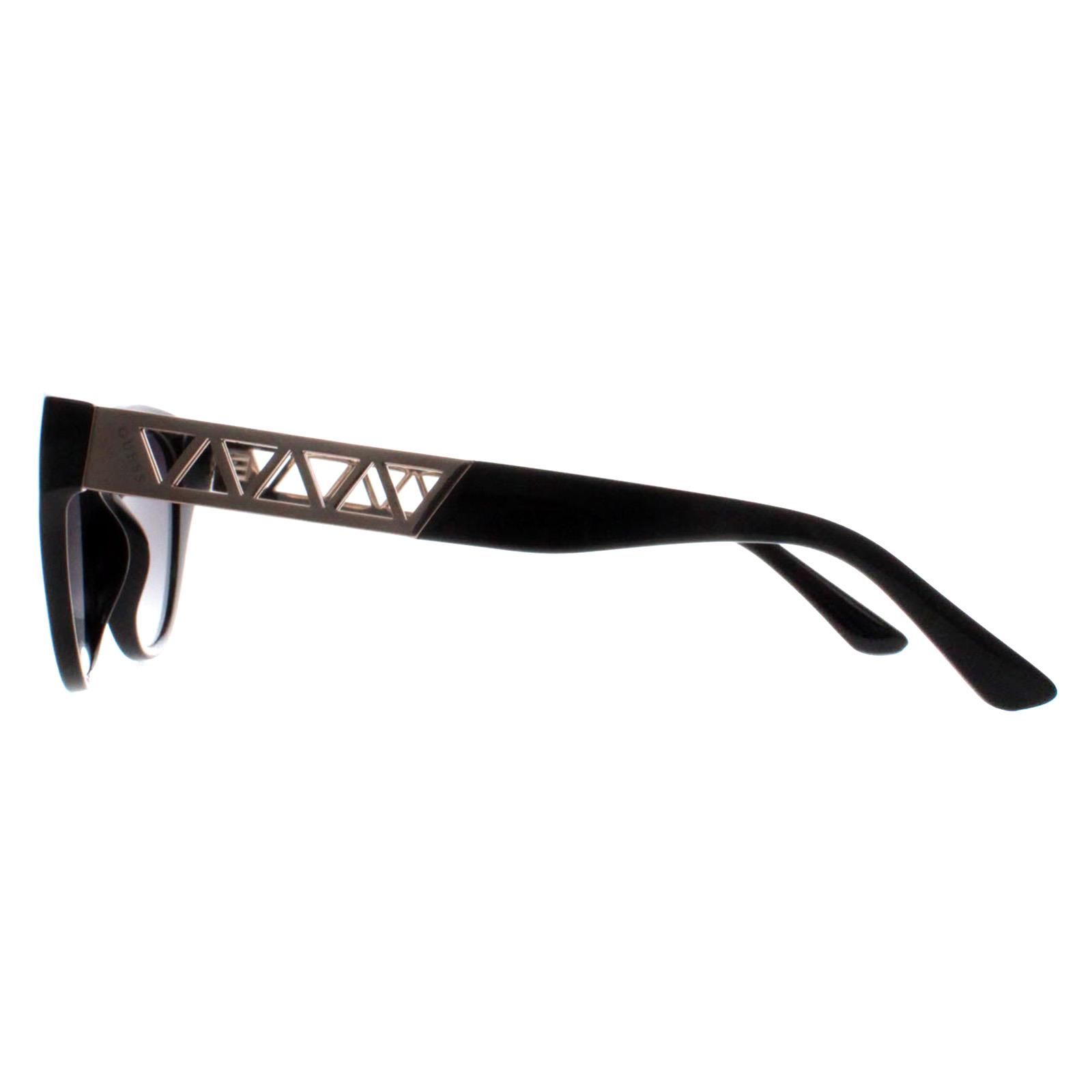 Guess Cat Eye Shiny Black Smoke Gradient GU7690 image 3