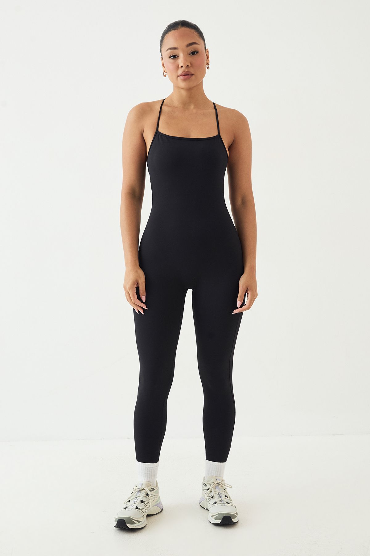 DSGN Studio DSGN Studio Ultra Sculpt Strappy Back Unitard Jumpsuit Black image 5