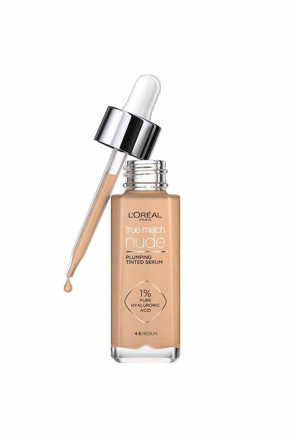 L'Oréal Paris True Match Nude Plumping Tinted Serum, 1% Hyaluronic Acid Medium