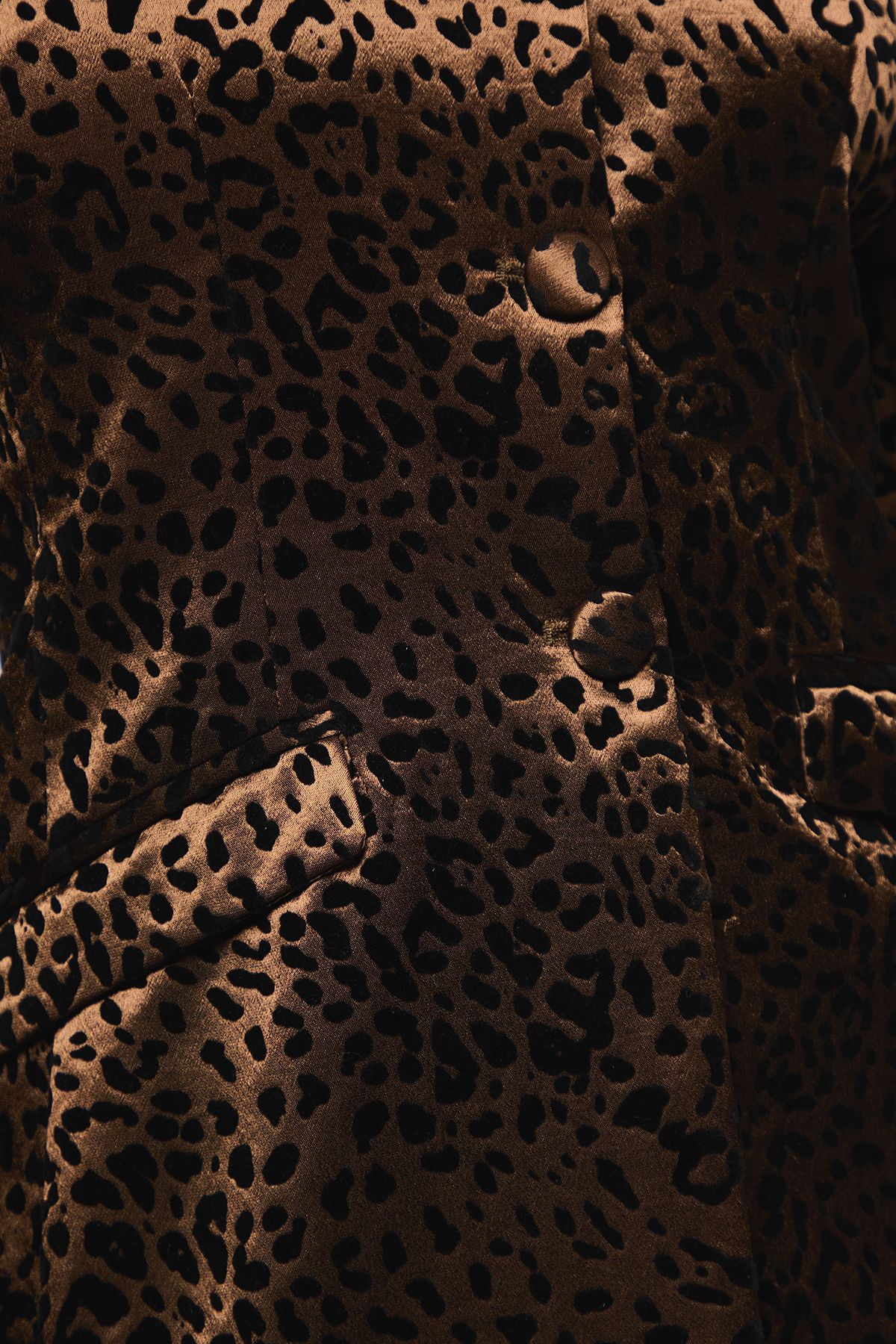 Dorothy Perkins Leopard Print V Neck Blazer Taupe image 5