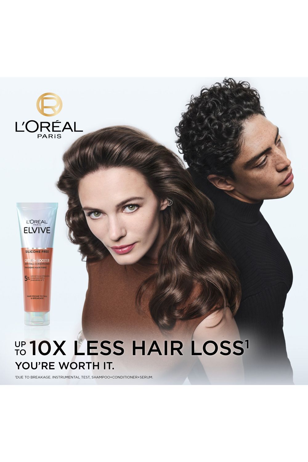 L'Oréal Paris Elvive Growth Booster Conditioner, Anti Hair Loss and Hair Thickening, 150ml Multi image 3