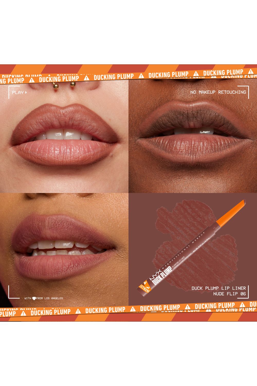 NYX Professional Makeup Duck Plump Plumping Lip Liner 0.33g Nude Flip image 4