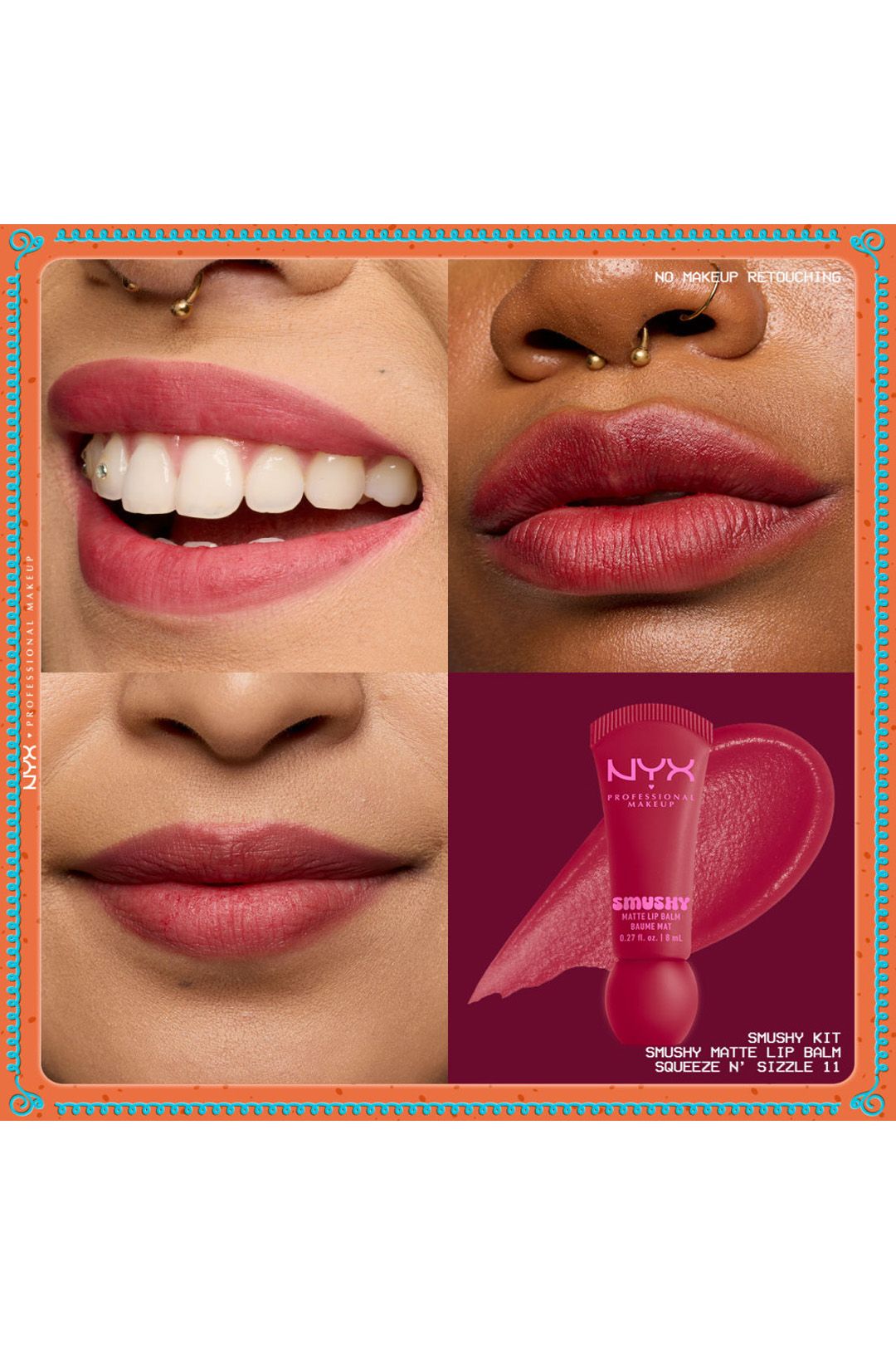 NYX Professional Makeup Holiday Smushy Matte Lip Balm Kit Multi image 5