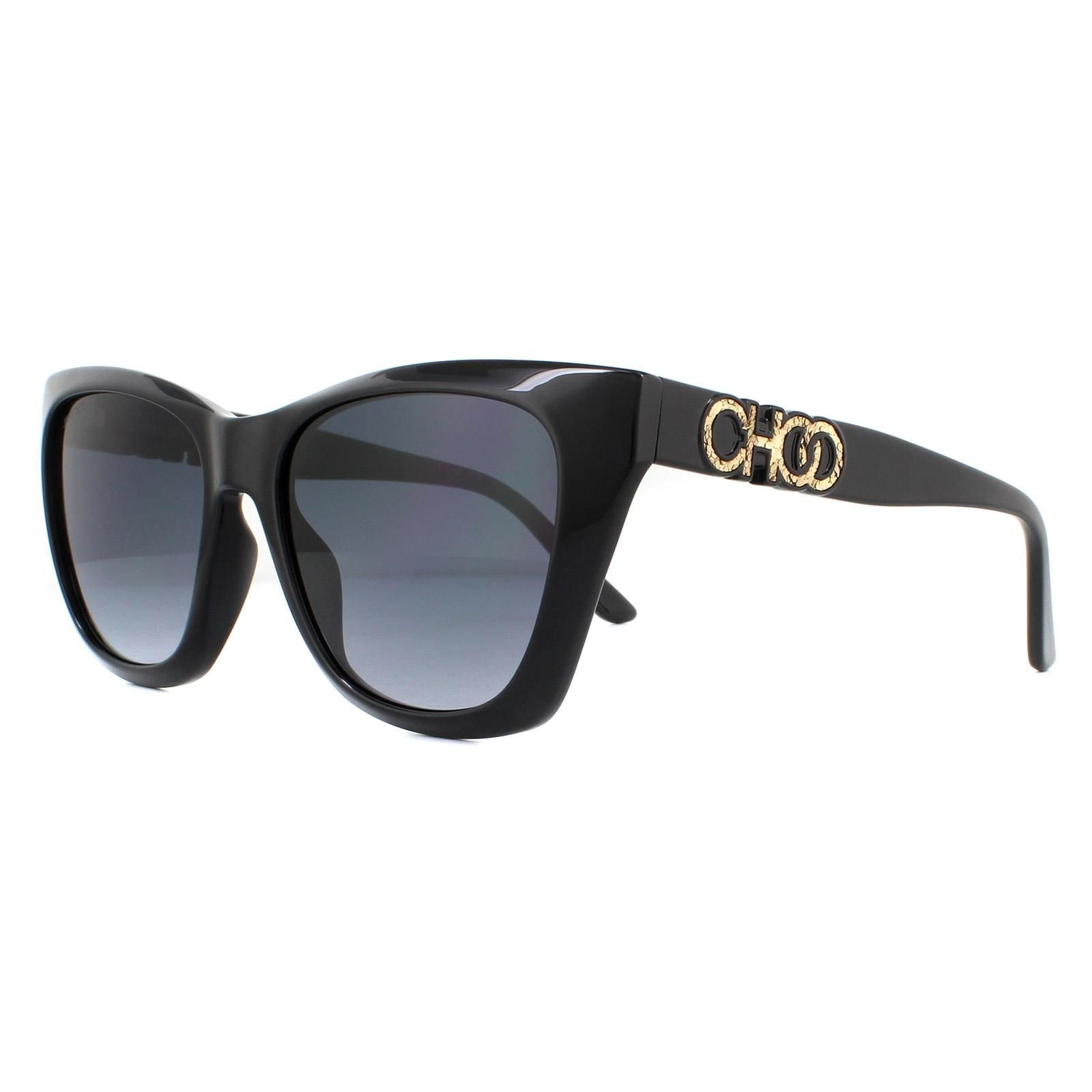 Jimmy Choo Cat Eye Black Dark Grey Gradient Sunglasses image 2