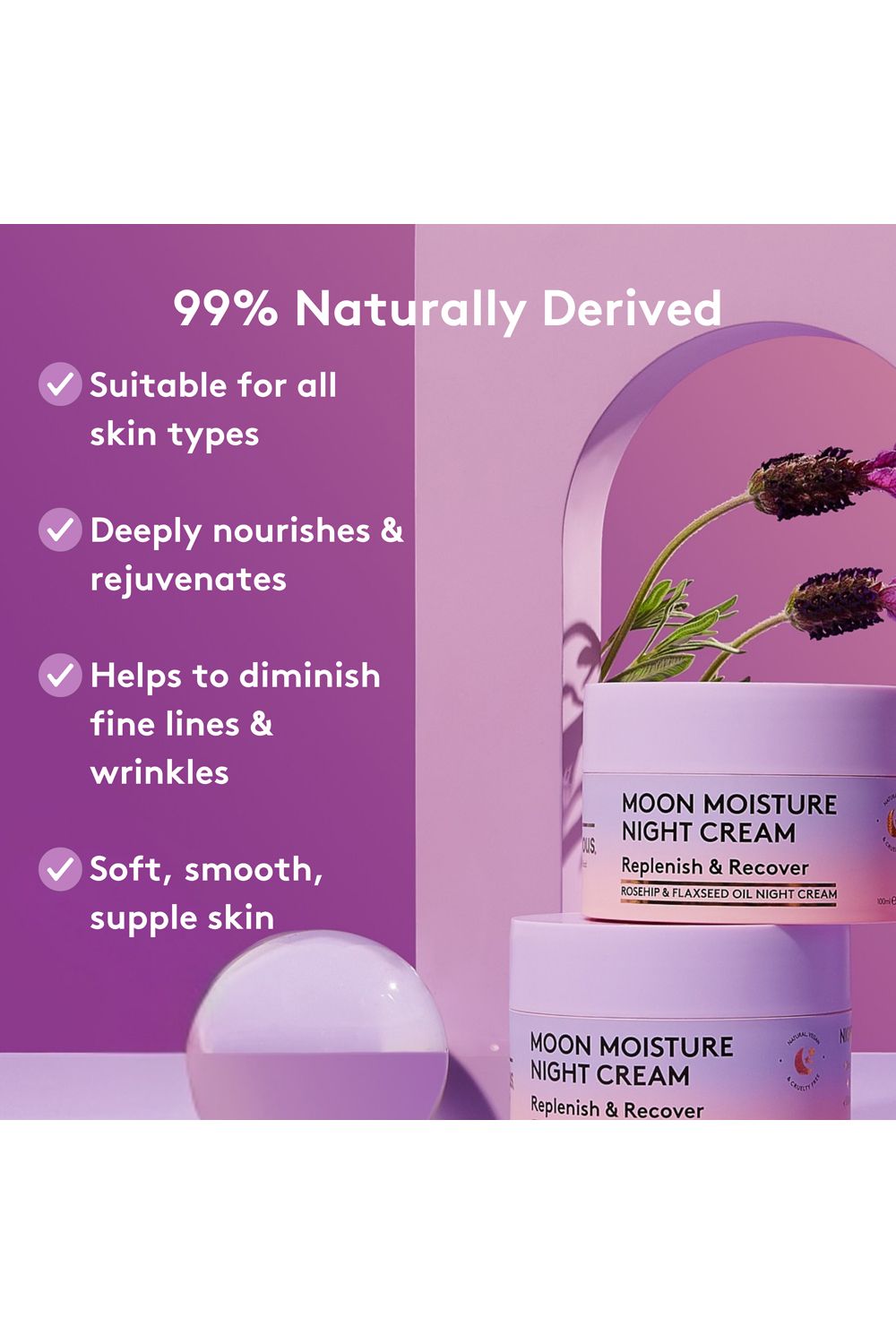 Delhicious Moon Moisture Night Cream 100ml Multi image 2