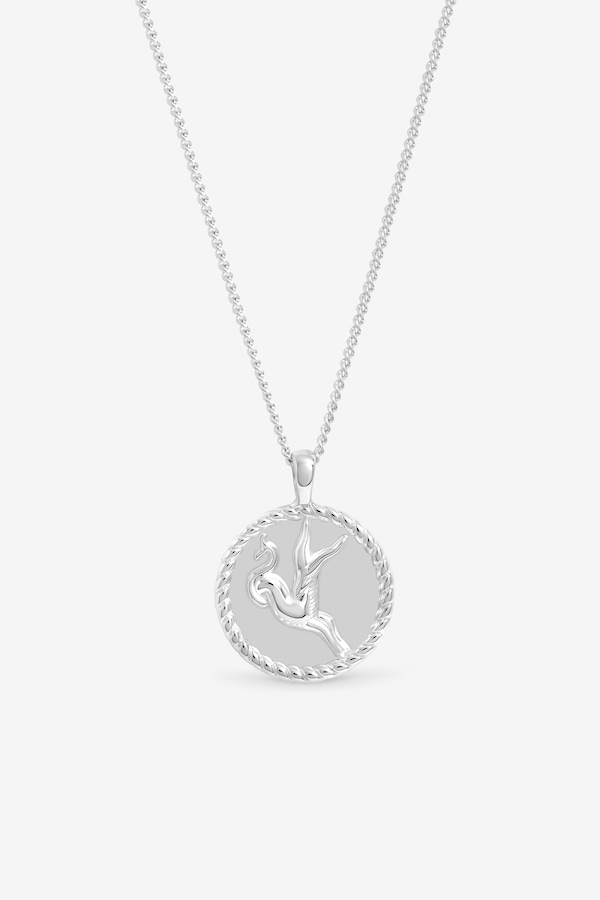 Simply Silver Sterling Silver 925 Zodiac Pendant - Capricorn
